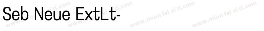 Seb Neue ExtLt字体转换